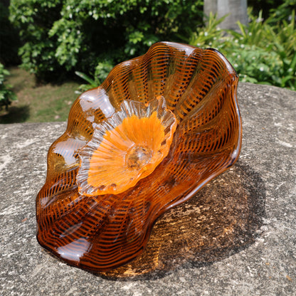 Home hotel wall decoration blown glass art flowers chihuly tyle collection