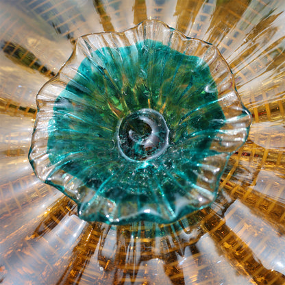 Home hotel wall decoration blown glass art flowers chihuly tyle collection