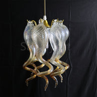 Mini hand made blown glass gold luxury lamp bed room, desk room, bar counter decoration