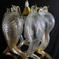 Mini hand made blown glass gold luxury lamp bed room, desk room, bar counter decoration