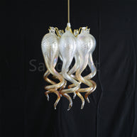 Mini hand made blown glass gold luxury lamp bed room, desk room, bar counter decoration