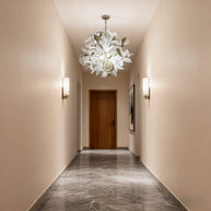 chihuly style art chandelier