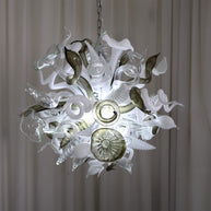 chihuly style art chandelier