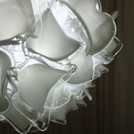 Custom modern design Dining room decoration White flower chandelier
