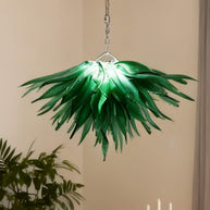 Green grass chandelier lighting