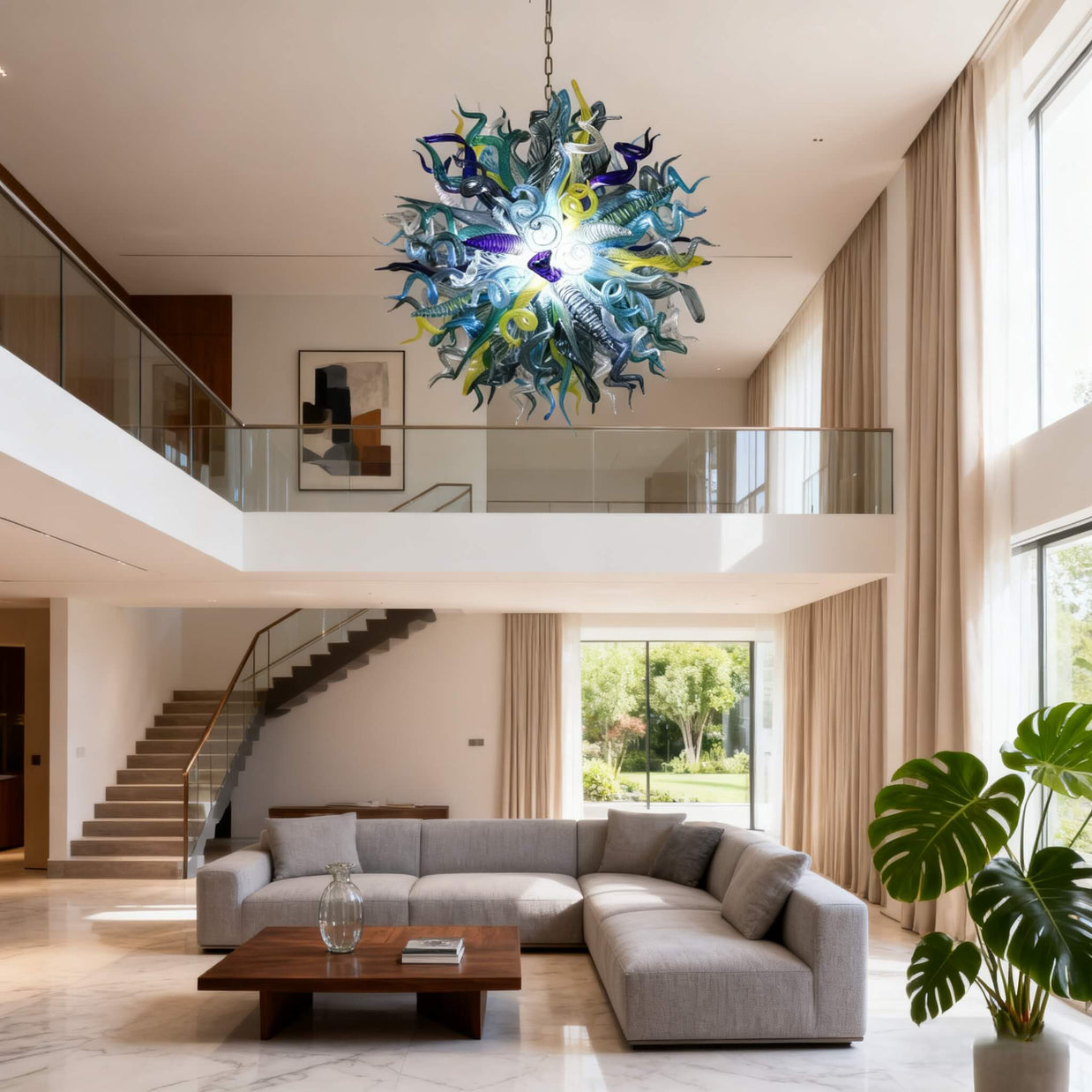 murano glass chandelier