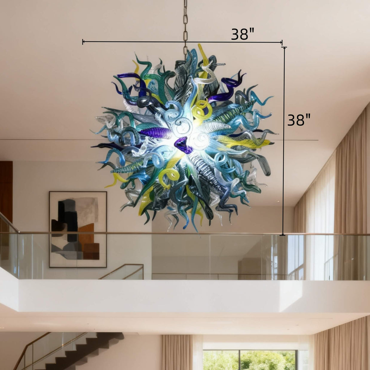 murano glass chandelier