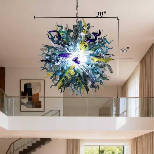 murano glass chandelier