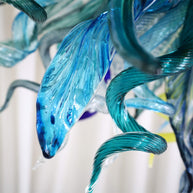 murano glass chandelier