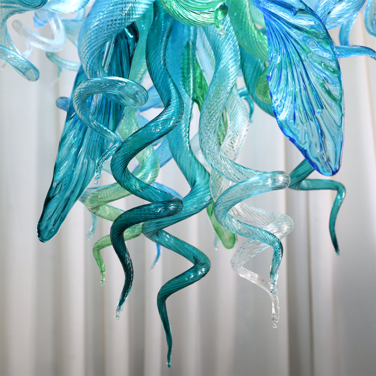 Inspired chihuly design chandelier Hand made DIY blown glass lighting multicolor