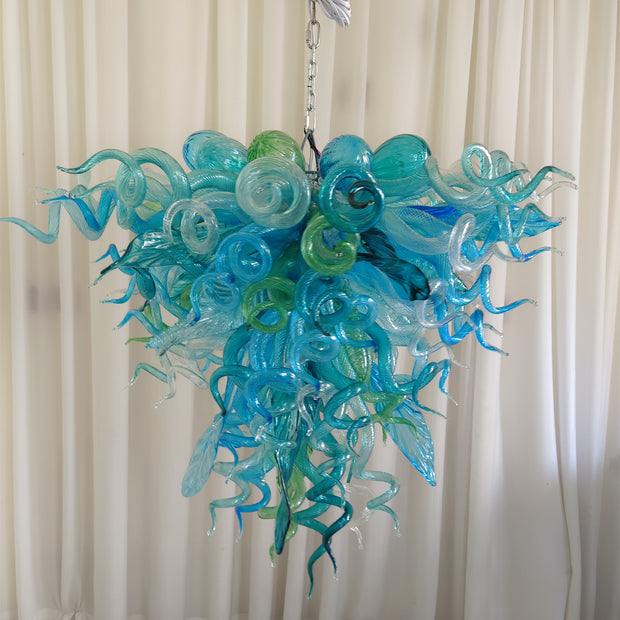 Inspired chihuly design chandelier Hand made DIY blown glass lighting multicolor