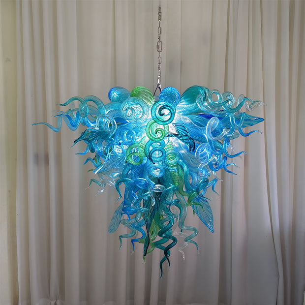 Inspired chihuly design chandelier Hand made DIY blown glass lighting multicolor