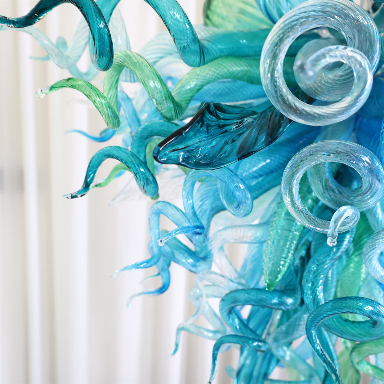 Inspired chihuly design chandelier Hand made DIY blown glass lighting multicolor
