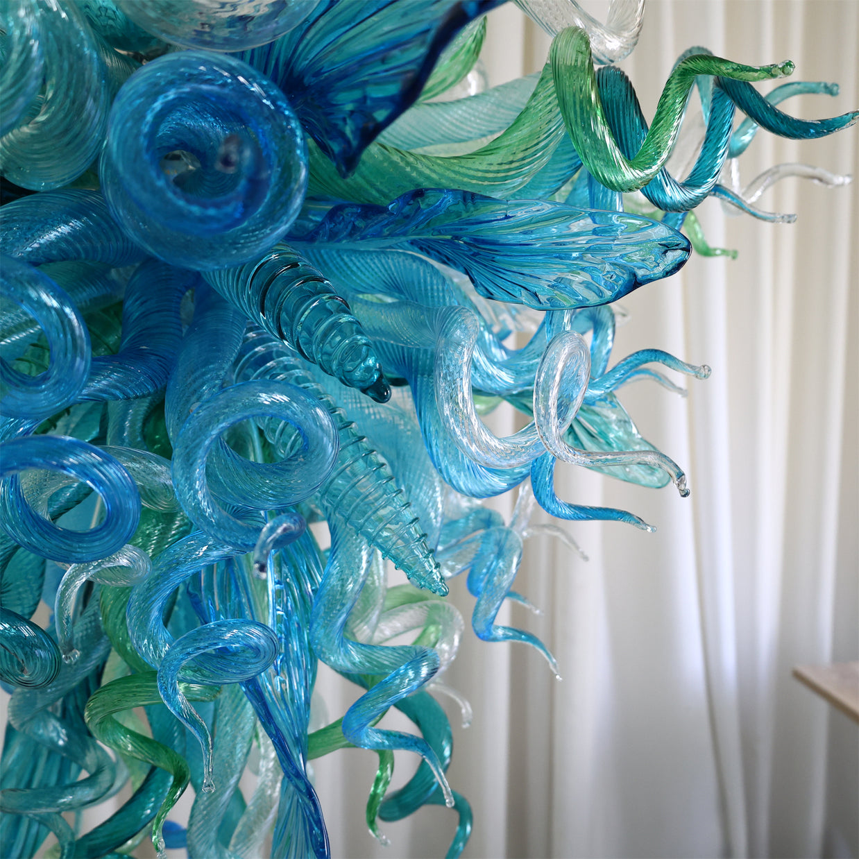 Inspired chihuly design chandelier Hand made DIY blown glass lighting multicolor