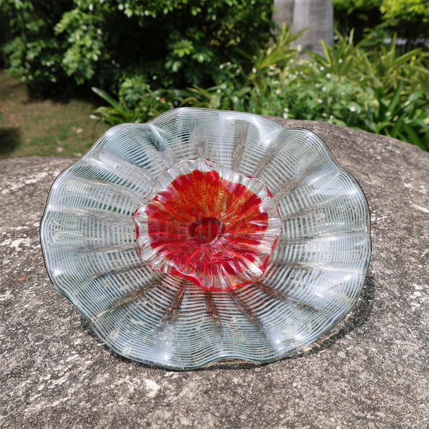 Custom design hand made platters like chihuly style wall art