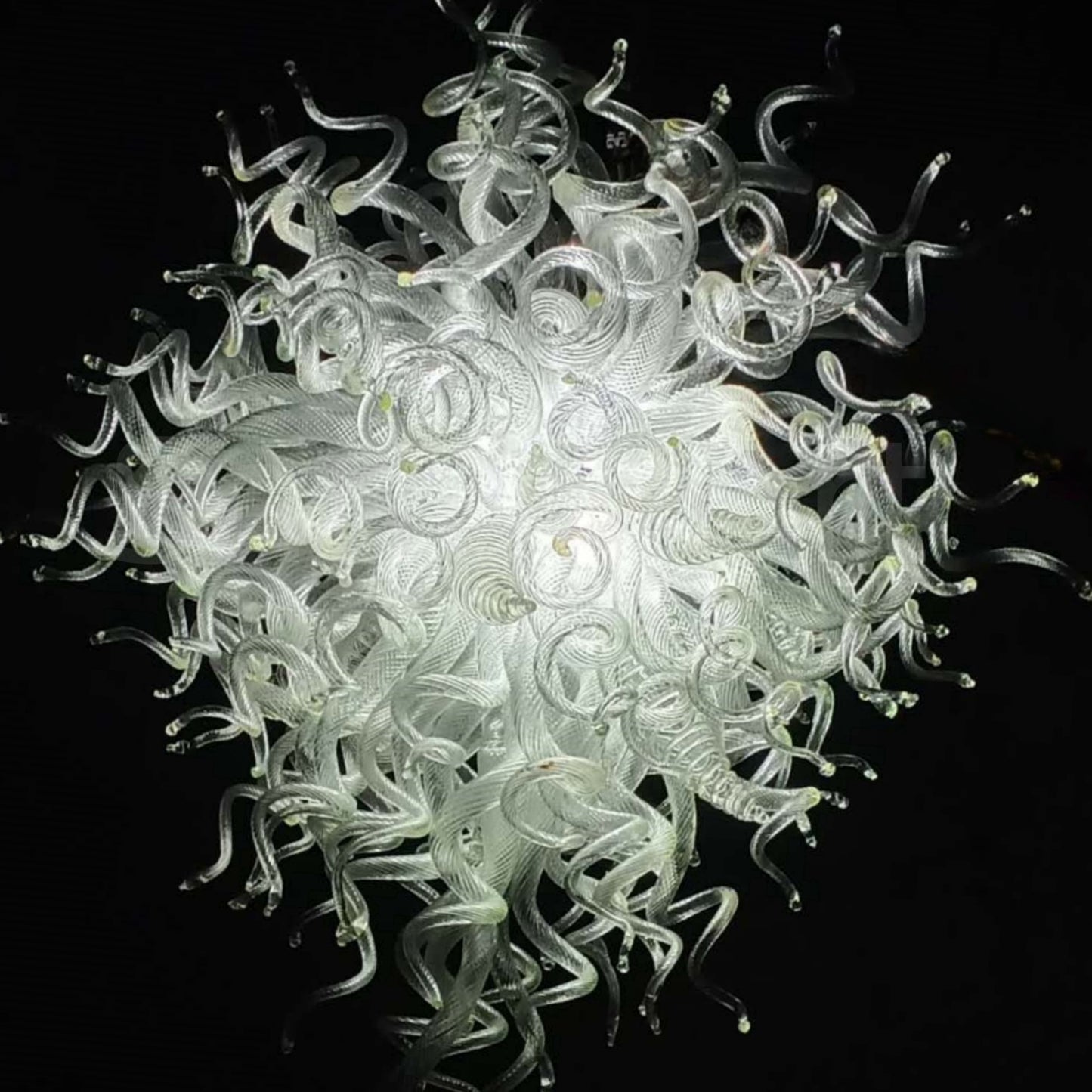 Modern design clear hand blown glass chandeliers chihuly style
