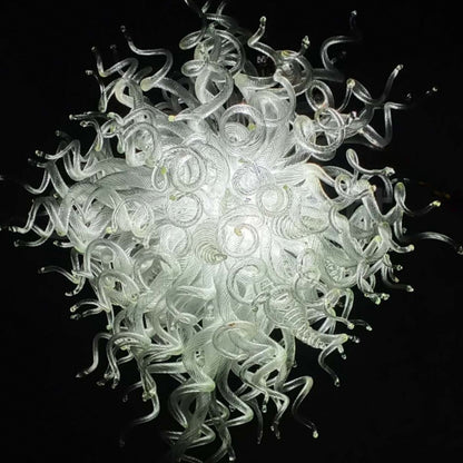 Modern design clear hand blown glass chandeliers modern style
