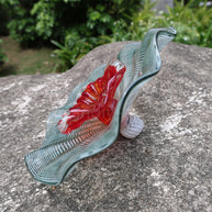 Custom design hand made platters like chihuly style wall art