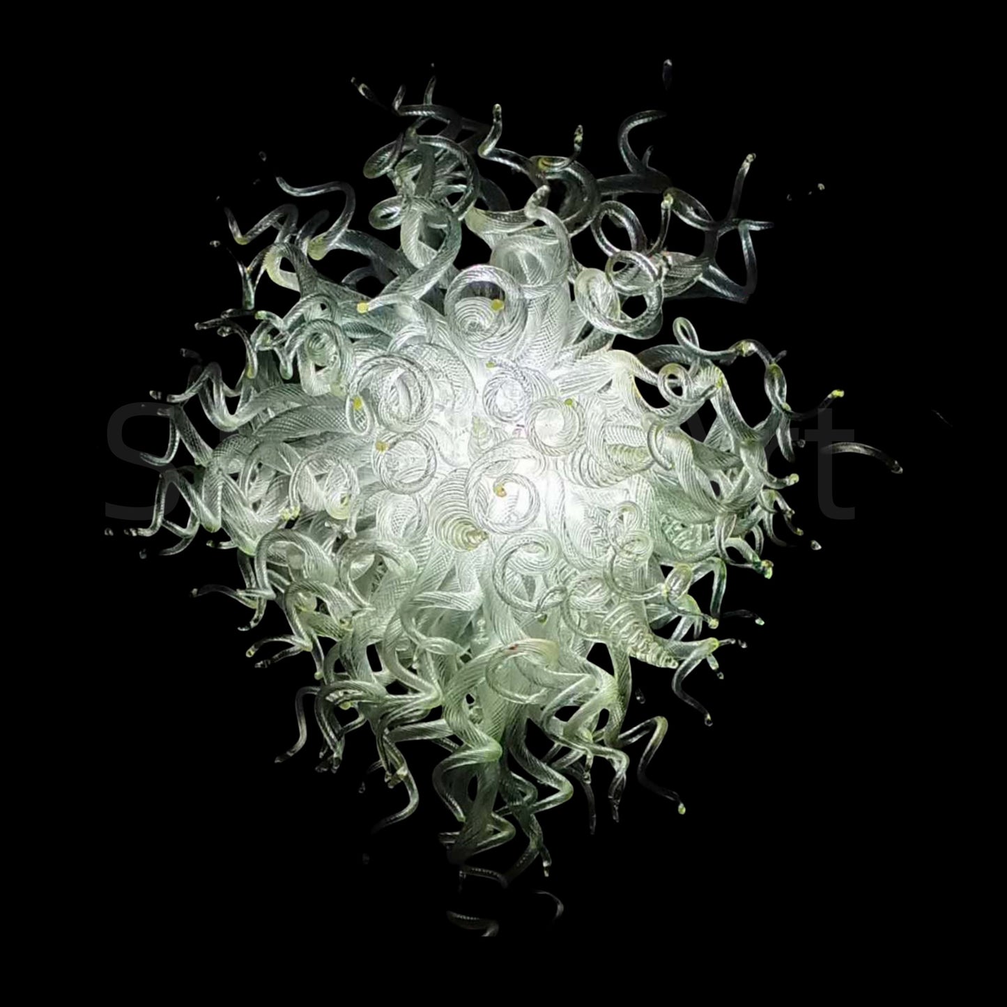 Modern design clear hand blown glass chandeliers chihuly style