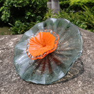 Custom design hand made platters like chihuly style wall art