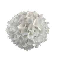Custom glass art white flower chandelier wholesale price