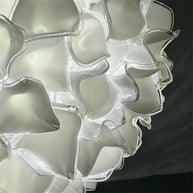 Custom glass art white flower chandelier wholesale price
