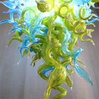 chihuly style big glass chandelier