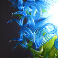 chihuly style big glass chandelier