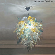 Luxury gold dining room glass chandelier custom design