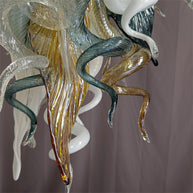 Luxury gold dining room glass chandelier custom design