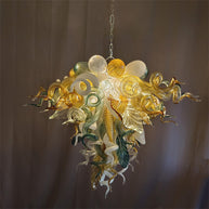 Luxury gold dining room glass chandelier custom design