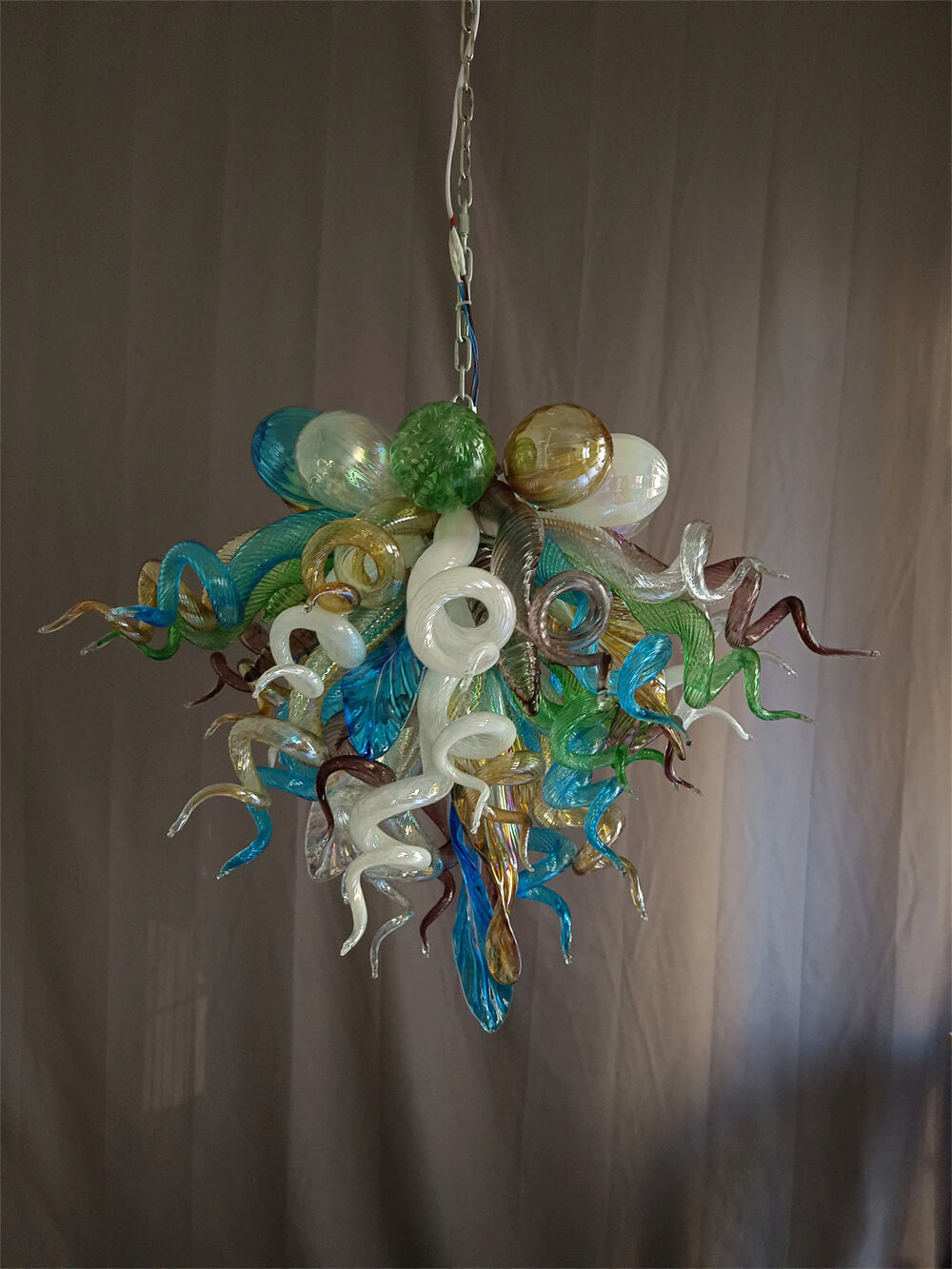Luxury blown glass art chandelier chihuly style lighting