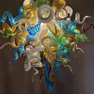 Luxury blown glass art chandelier chihuly style lighting