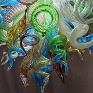 Luxury blown glass art chandelier chihuly style lighting