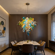 Luxury blown glass art chandelier chihuly style lighting