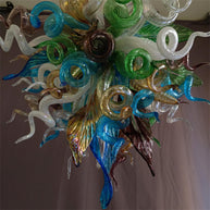 Luxury blown glass art chandelier chihuly style lighting