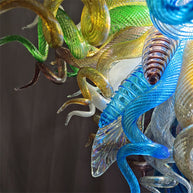 Luxury blown glass art chandelier chihuly style lighting