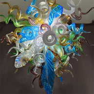 Luxury blown glass art chandelier chihuly style lighting