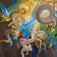 Luxury blown glass art chandelier chihuly style lighting