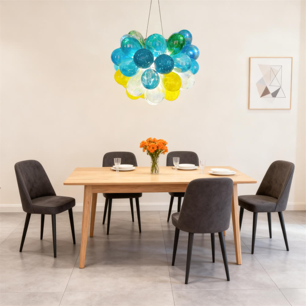 blown glass bubbles lighting