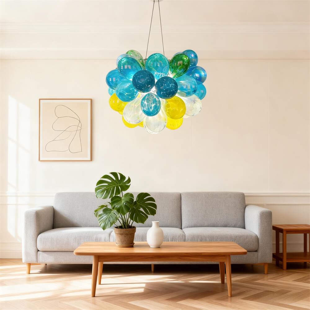 blown glass bubbles lighting