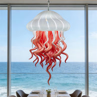 Dining room glass jellyfish lamp hand made art lighting