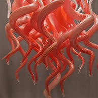 Dining room glass jellyfish lamp hand made art lighting