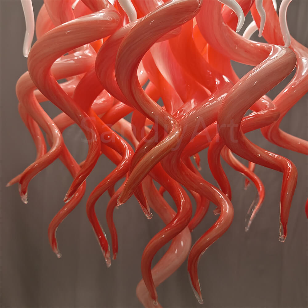 Dining room glass jellyfish lamp hand made art lighting