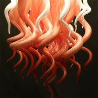 Dining room glass jellyfish lamp hand made art lighting