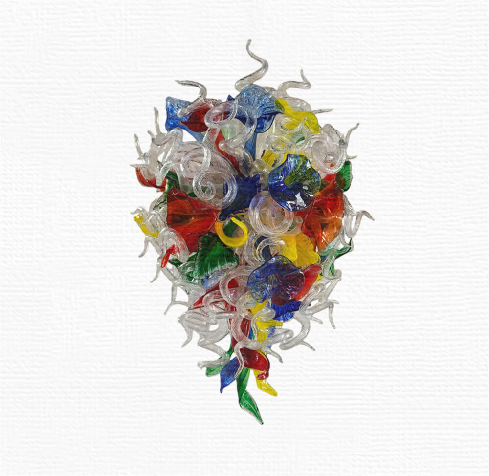 Hand made blown glass chandelier tulip staircase decoration