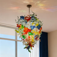 Hand made blown glass chandelier tulip staircase decoration