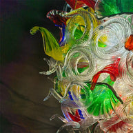 Hand made blown glass chandelier tulip staircase decoration