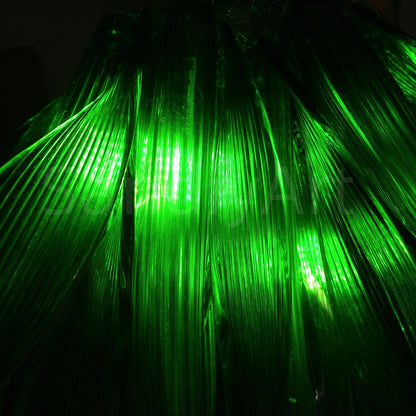 DIY hand made colored glass green grass lighting home decoration