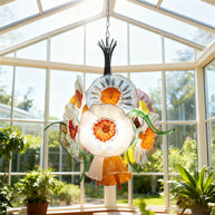 Hand made blown glass flower chandelier specail design Inspired by flowers in nature